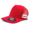 Red White Striped Trucker Caps